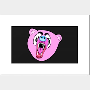 Pink Bear Posters and Art